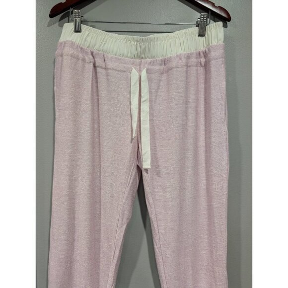 NWT Fabletics Women’s French Terry Arnae Capri Jogger Leggings Pink Size Medium - Picture 4 of 16